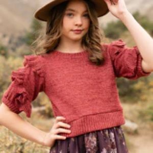 JoyFolie Hannah sweater in Mesa Rose Marl size 12 EXCELLENT CONDITION